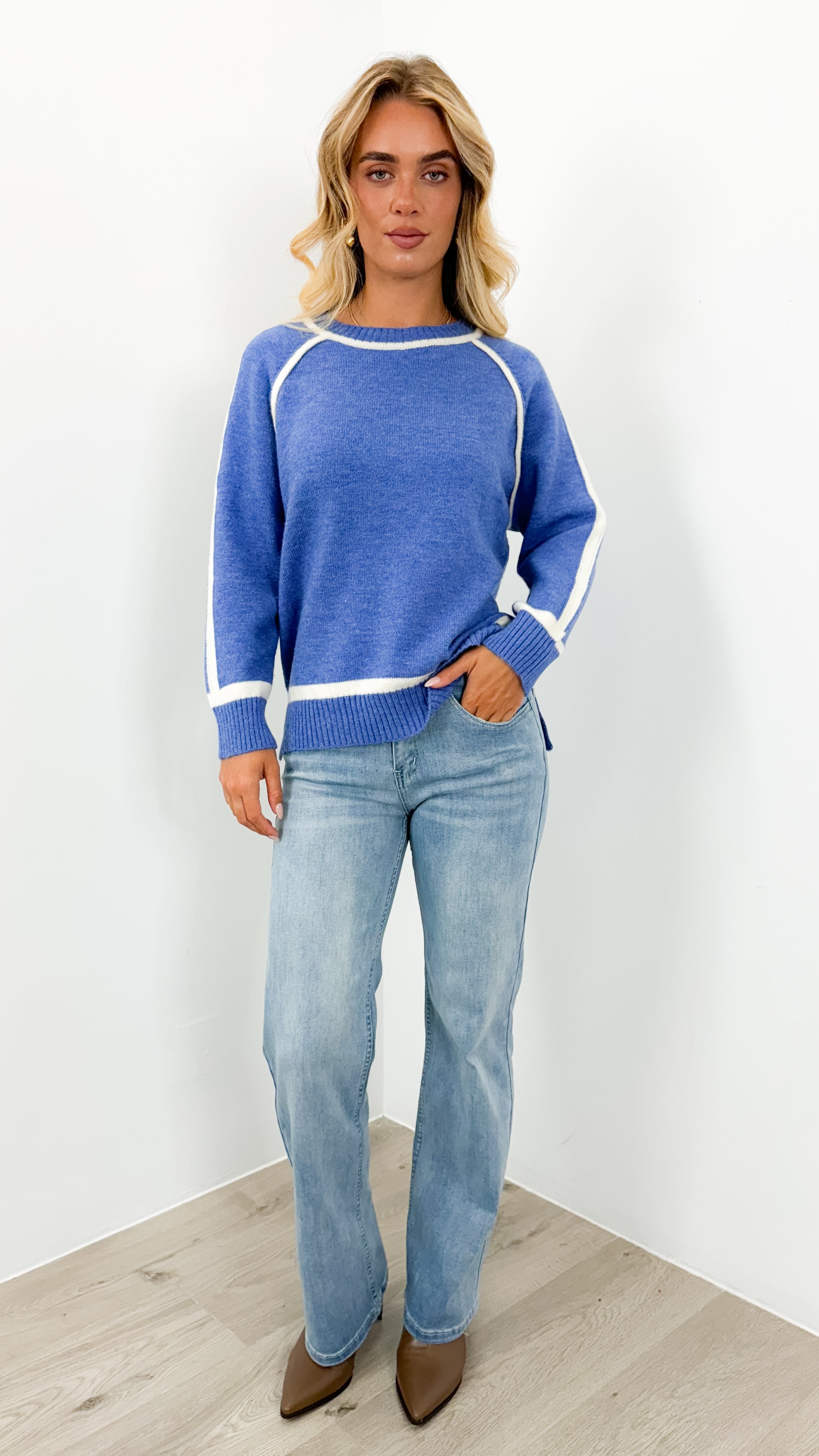 NAOMI KNIT - BLUE