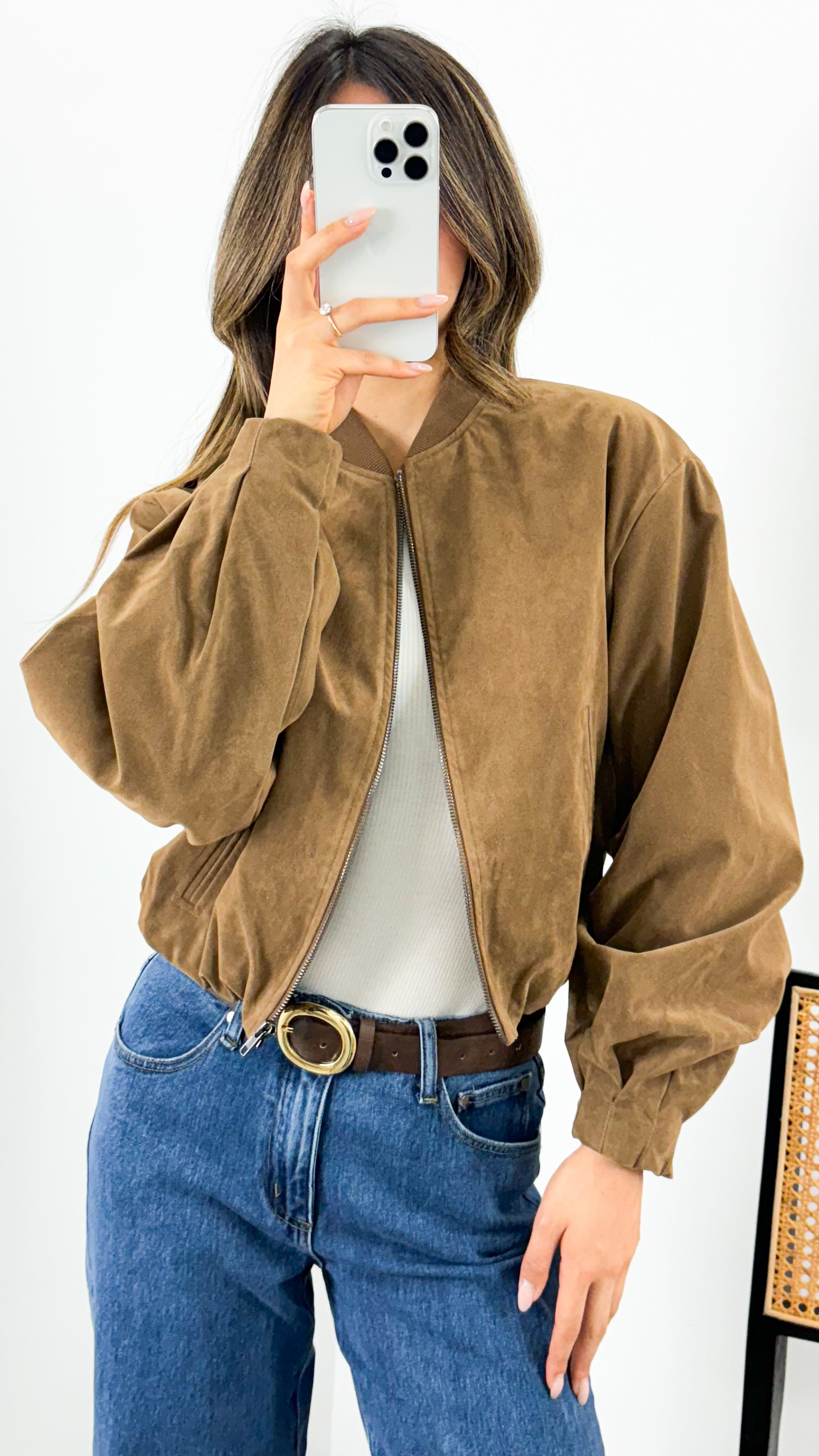 VANCE BOMBER JACKET - TAN