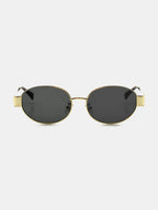 HELENA OVAL SUNNIES - GOLD/BLACK
