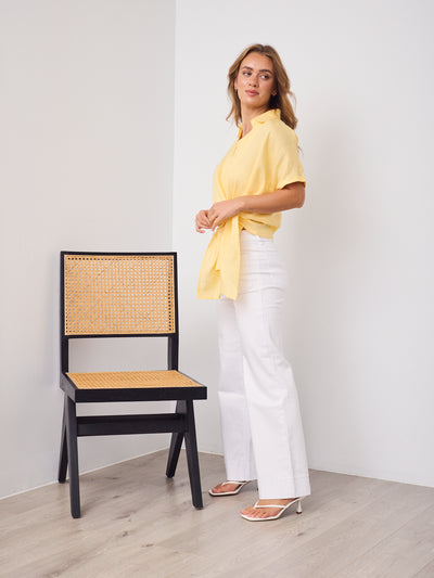 COMO LINEN SHIRT - BUTTER