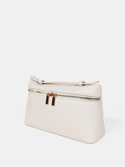 THALIA TOP HANDLE CROSSBODY BAG - CREAM