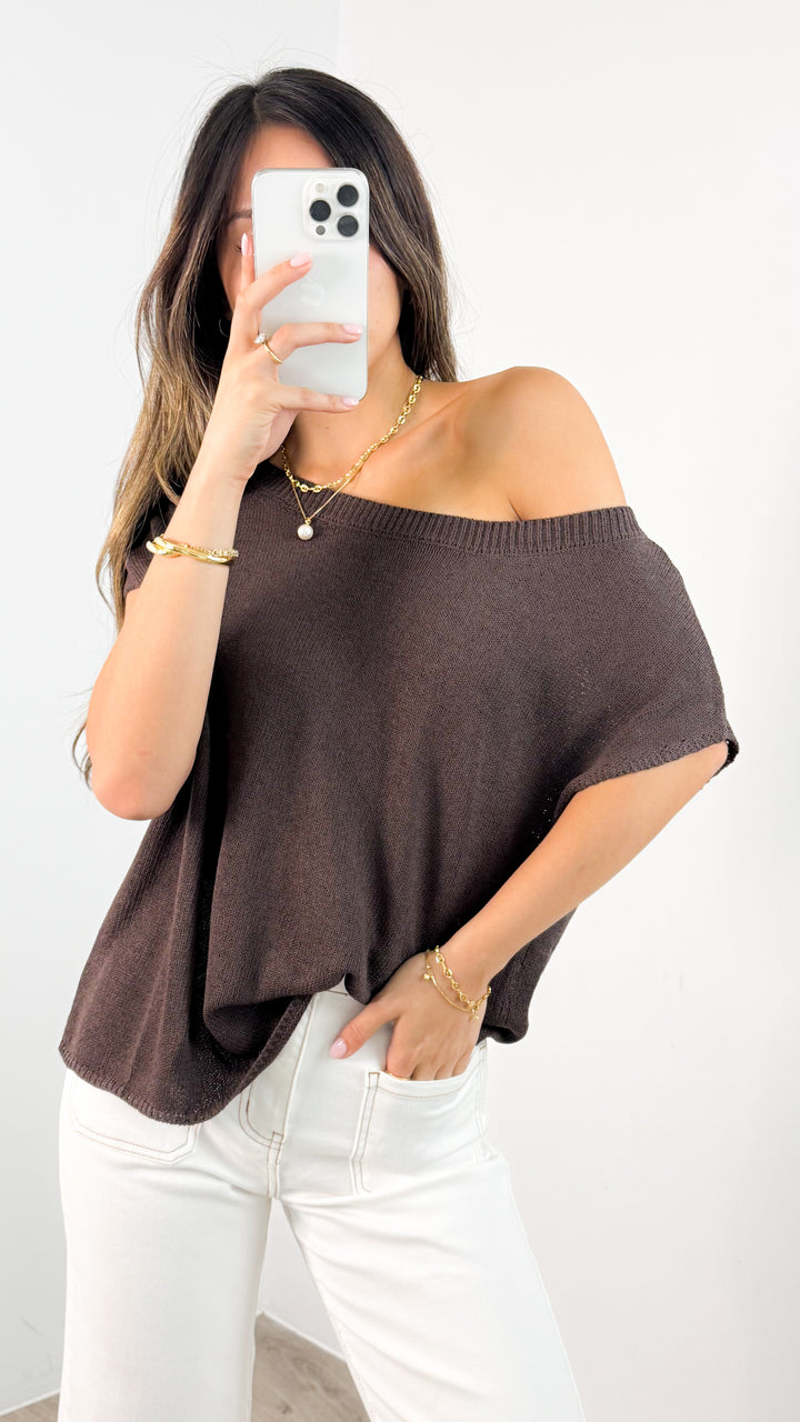 KATHERINE KNIT - CHOCOLATE