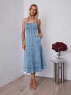 MAVEN DRESS - DENIM