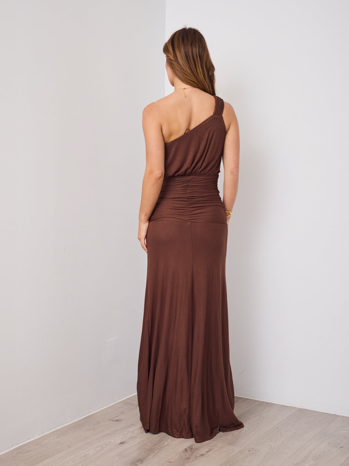 AXARA DRESS - CHOCOLATE