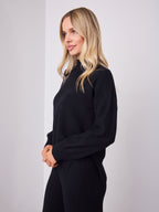 DELTA KNIT TOP - BLACK