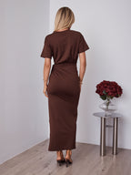 CARLITA DRESS - CHOCOLATE