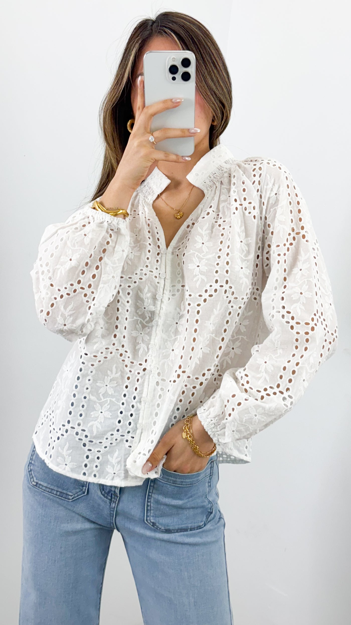 WINSLET BLOUSE - WHITE