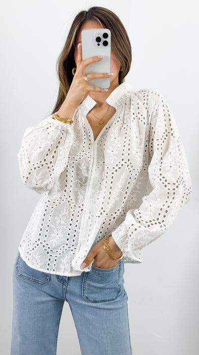 WINSLET BLOUSE - WHITE