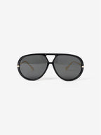 JACQUELINE AVIATOR SUNGLASSES - BLACK