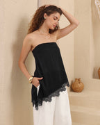 MOVIDA TOP WITH DETACHABLE STRAPS - BLACK