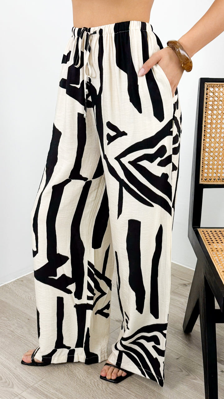 OWENS PANT - BEIGE/BLACK