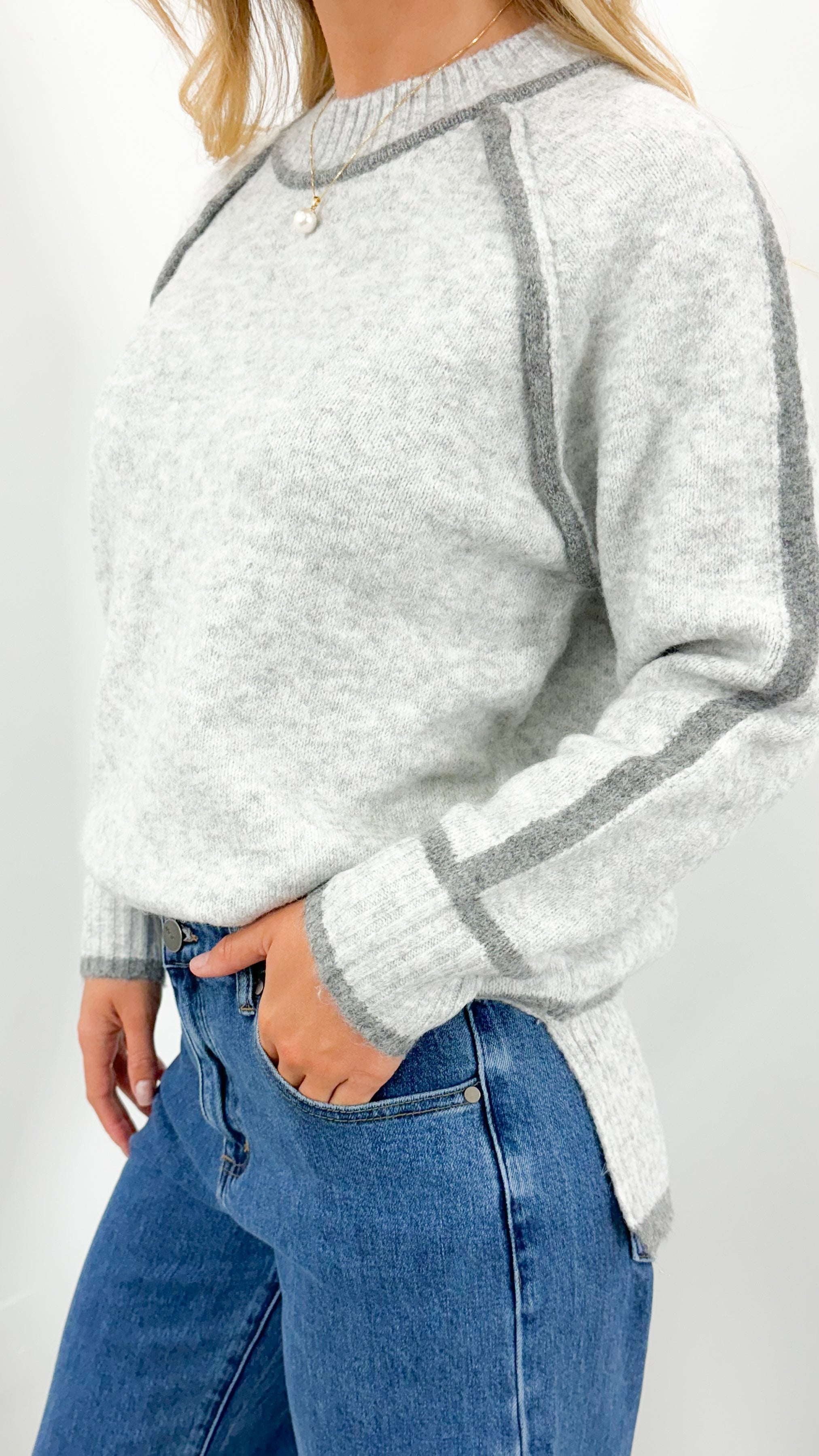 NAOMI KNIT - GREY