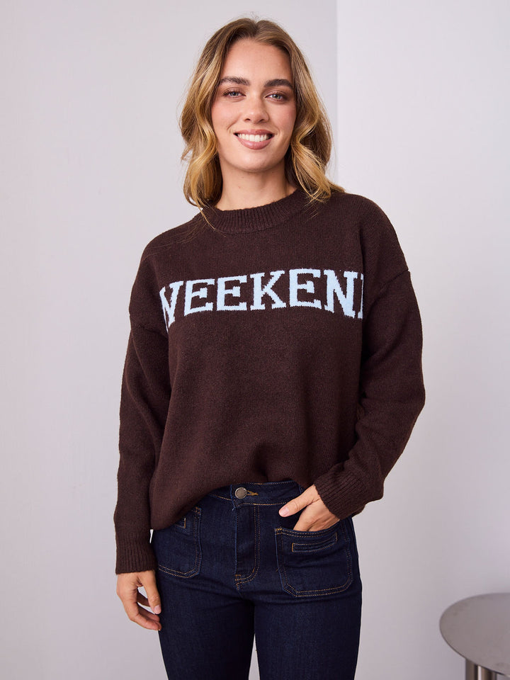 WEEKEND KNIT - CHOCOLATE