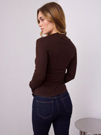 ALEXA TOP - CHOCOLATE