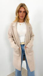 ZEETA COATIGAN -  LATTE