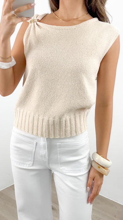 YVETTE TOP - CREAM