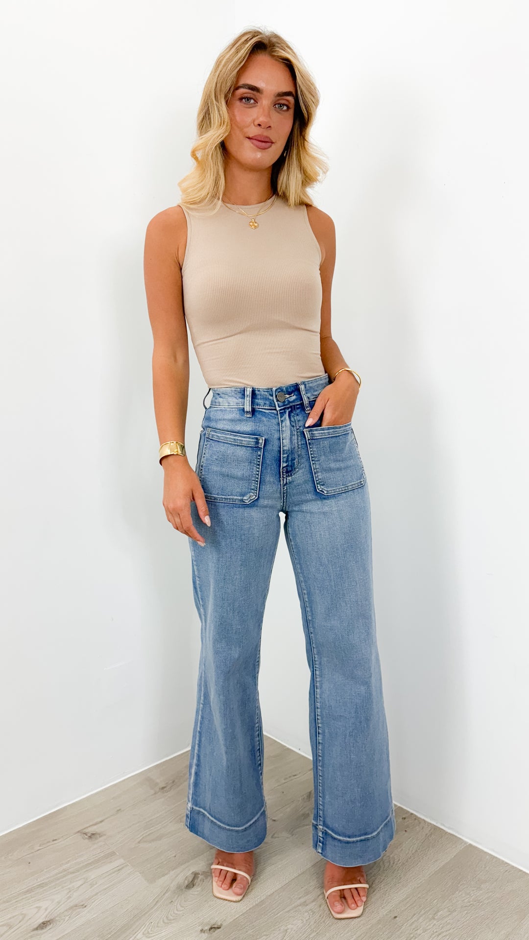 FITZROY JEAN - MEDIUM BLUE