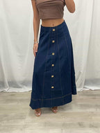 BANKS SKIRT - DARK DENIM