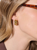 POPCORN CHAIN 18K GOLD PLATED EARRINGS - GOLD