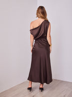 CHARLOTTE DRESS - CHOCOLATE