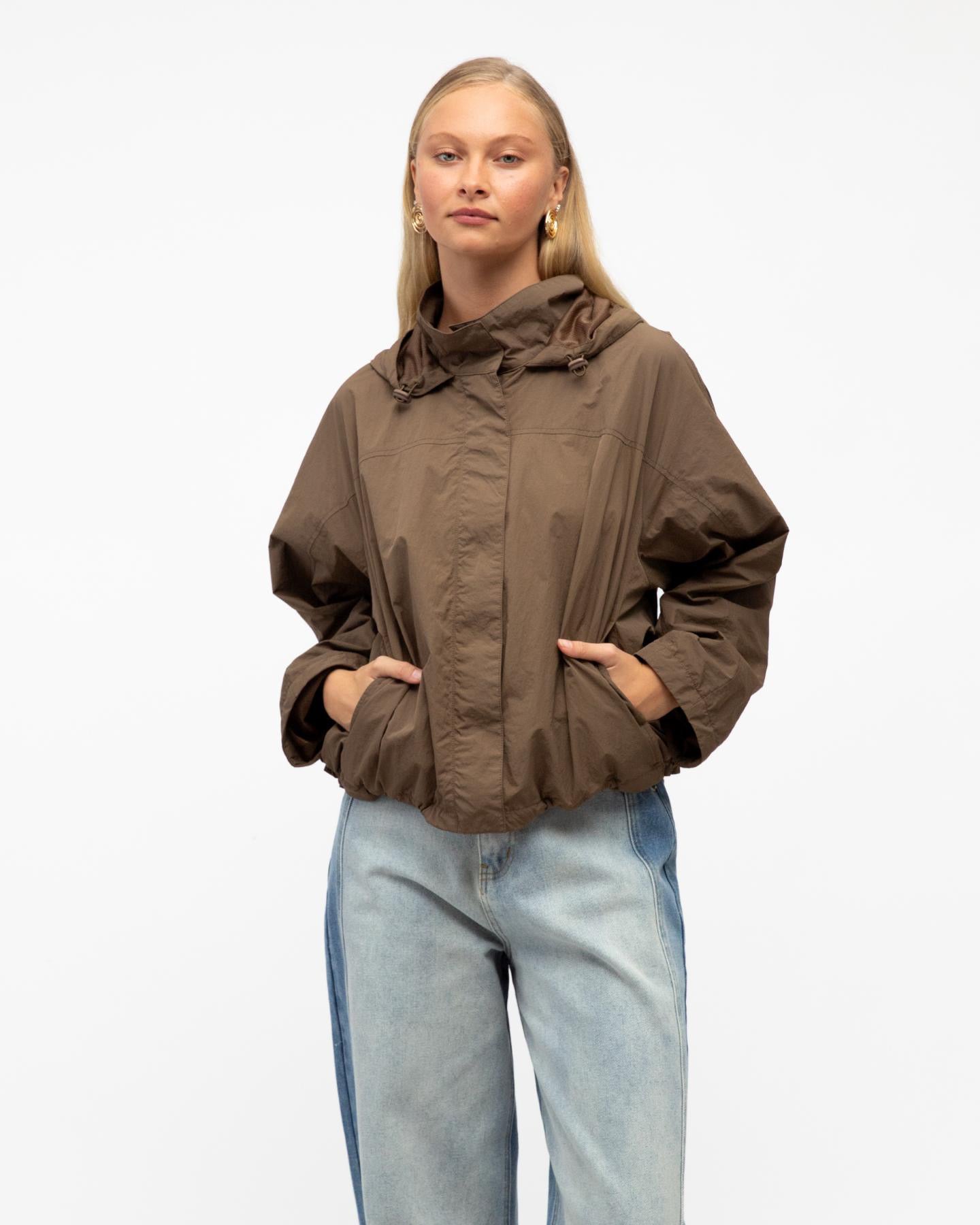 DANIEL WINDBREAKER JACKET - WALNUT