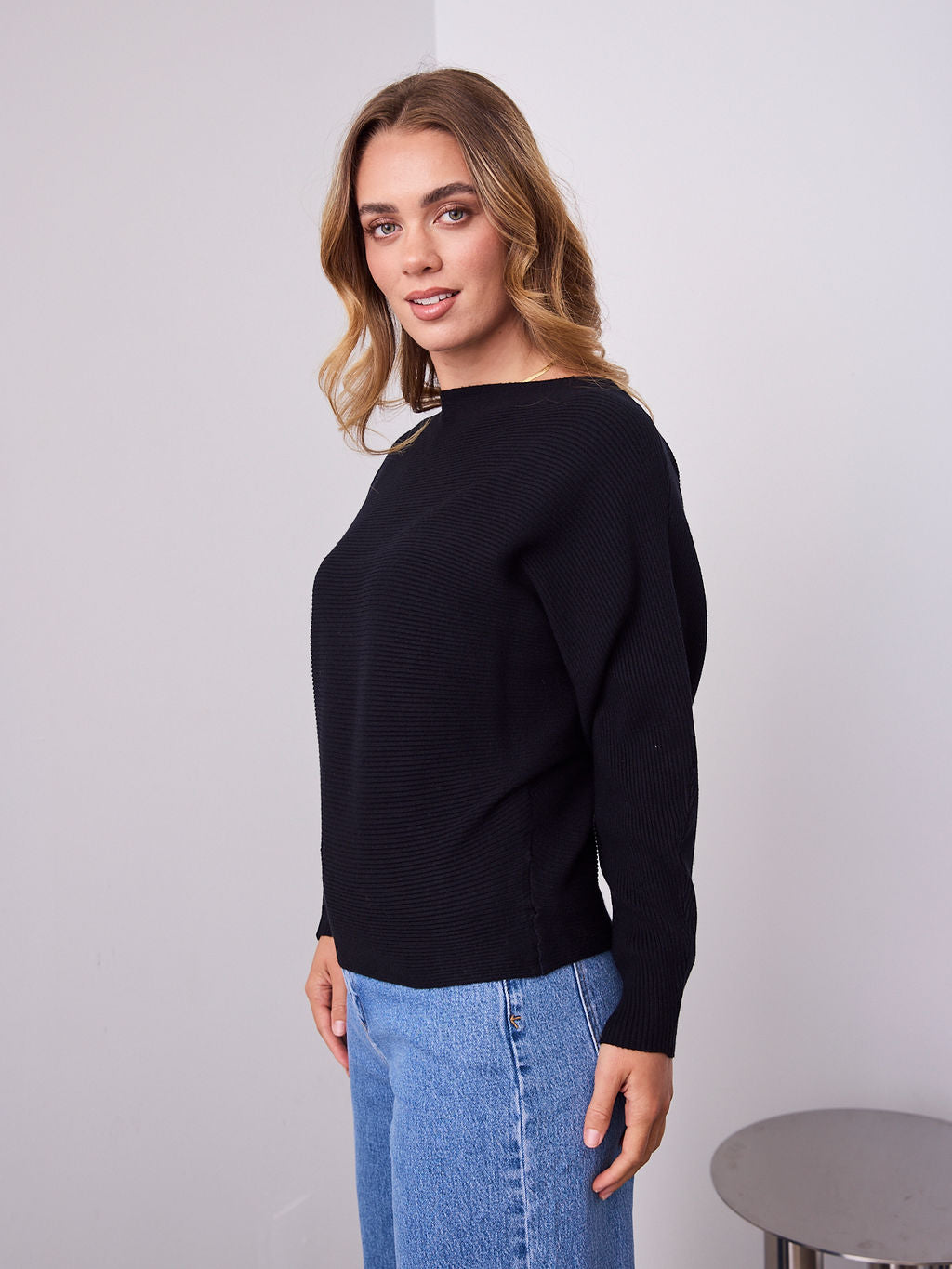 MONA KNIT  - BLACK