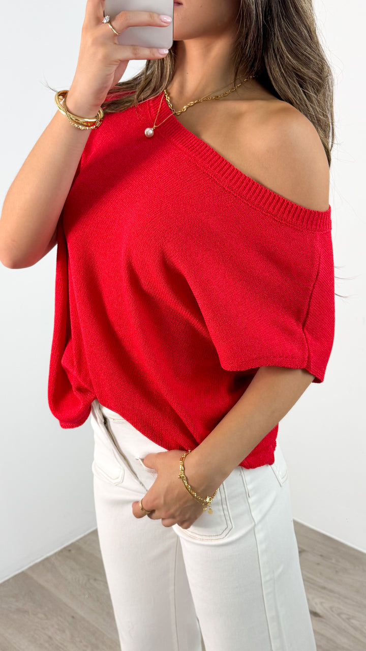 KATHERINE KNIT - RED