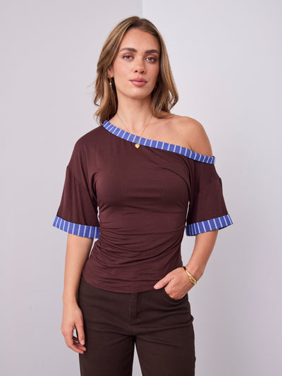 JED TOP - CHOCOLATE