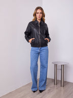 JAMISON PU JACKET - BLACK