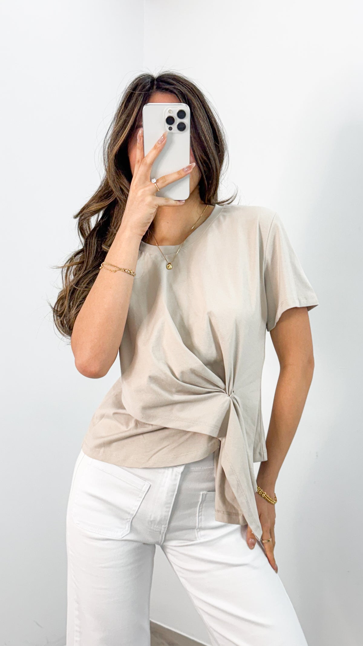 VALENTINA TEE - BEIGE