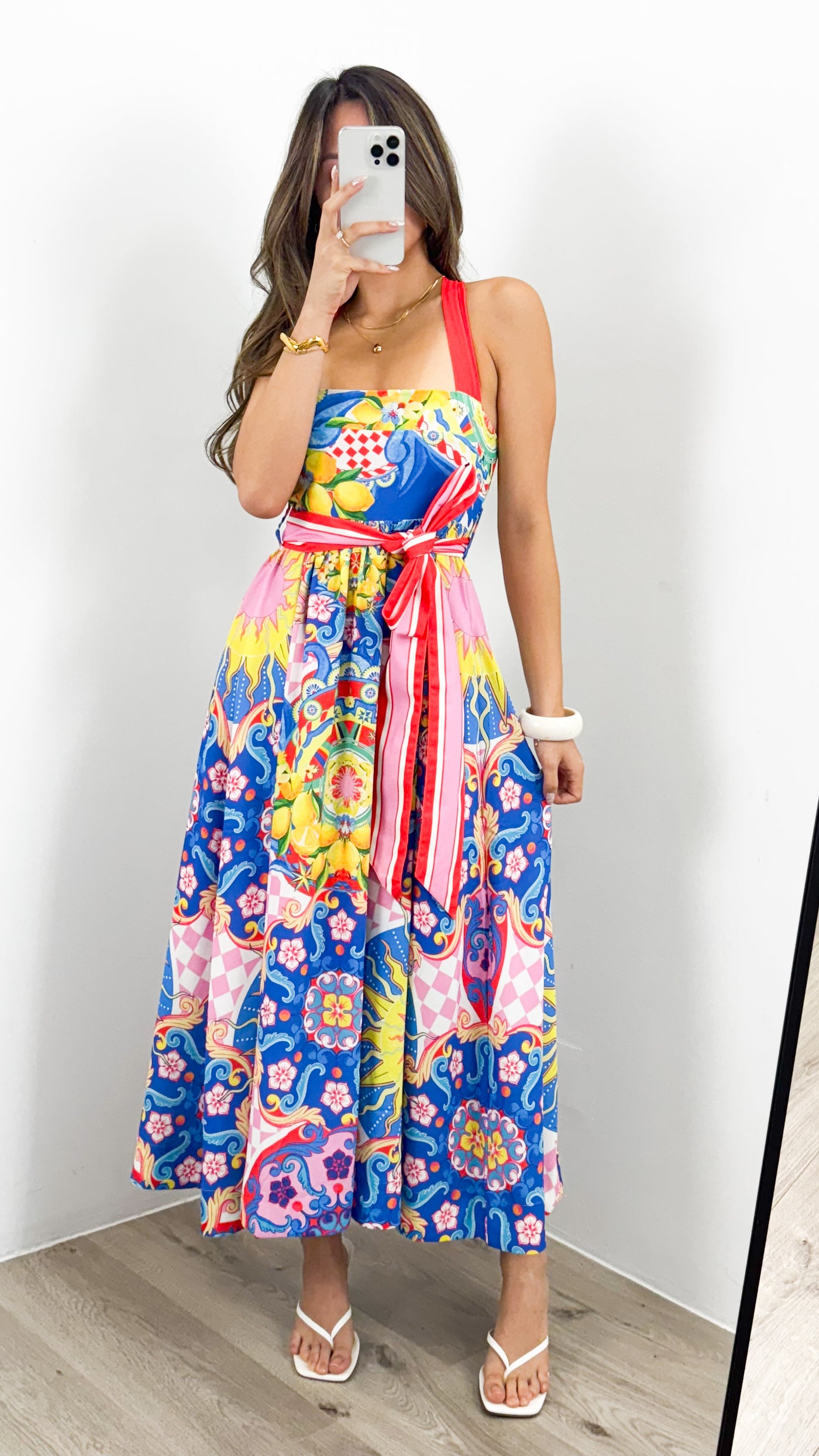 SUMMER SICILY DRESS - MULTI
