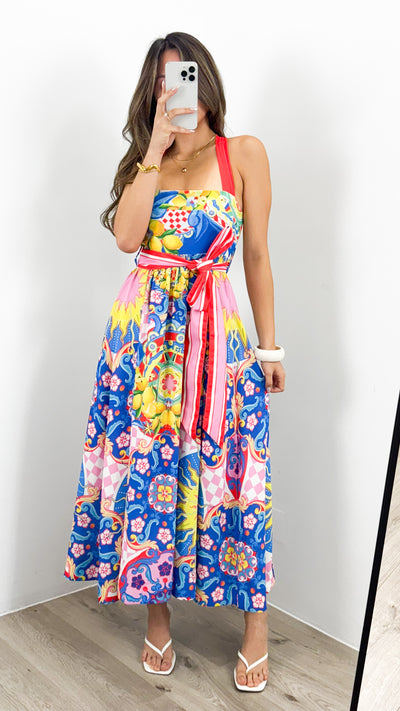 SUMMER SICILY DRESS - MULTI