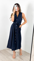 SORELLE DRESS - NAVY