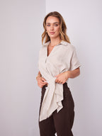 COMO LINEN SHIRT - NATURAL