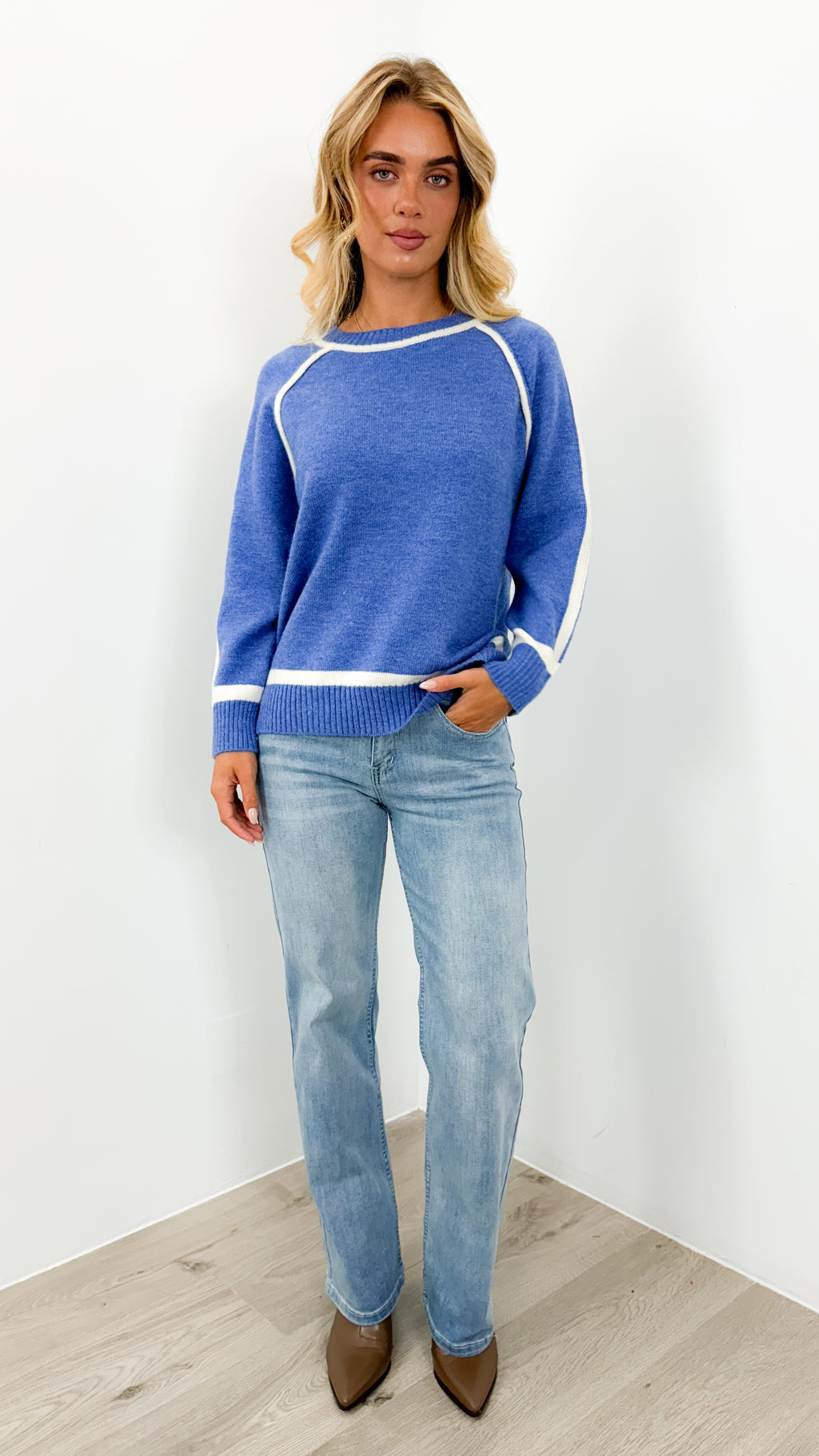 NAOMI KNIT - BLUE