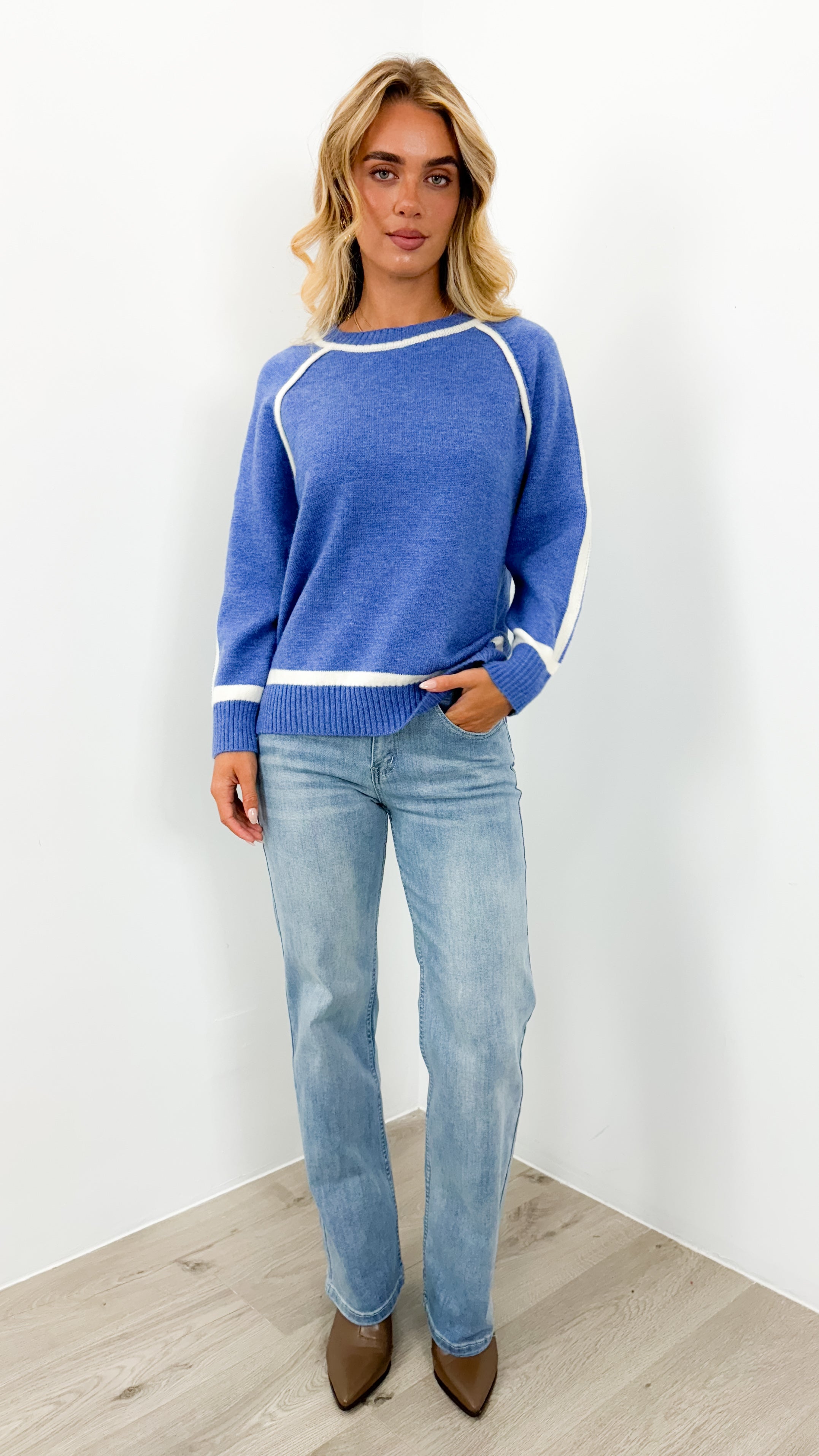 NAOMI KNIT - BLUE