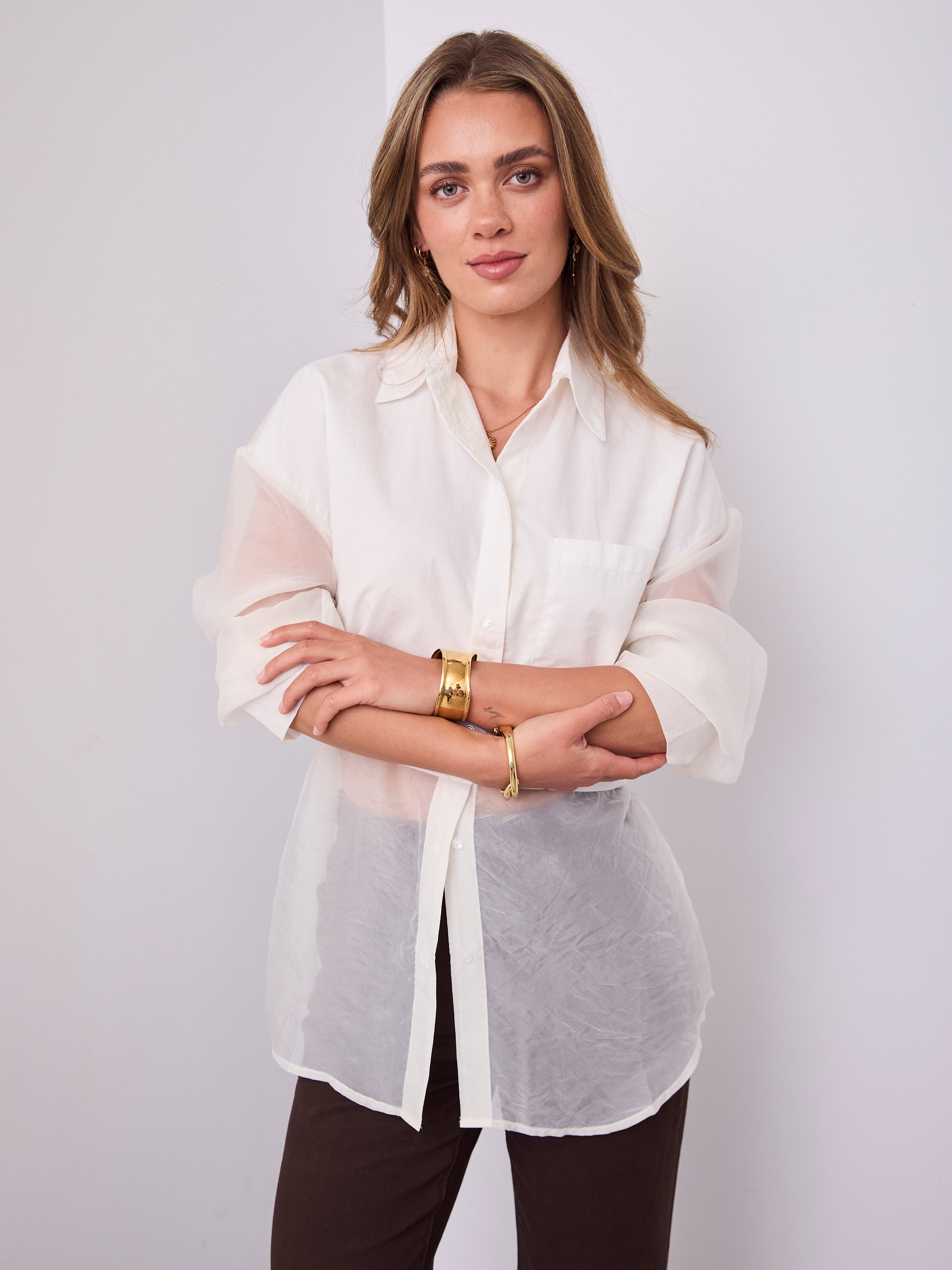 NARA SHIRT -  OFF WHITE