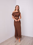 ALISON DRESS - CHOCOLATE