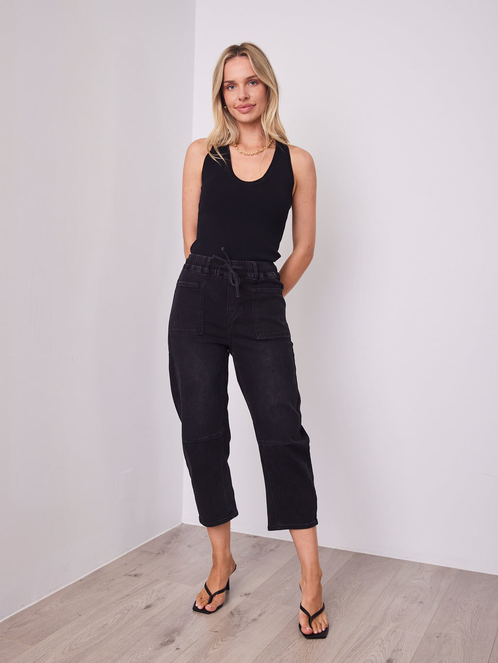 JASON BARREL JOGGERS - WASHED BLACK