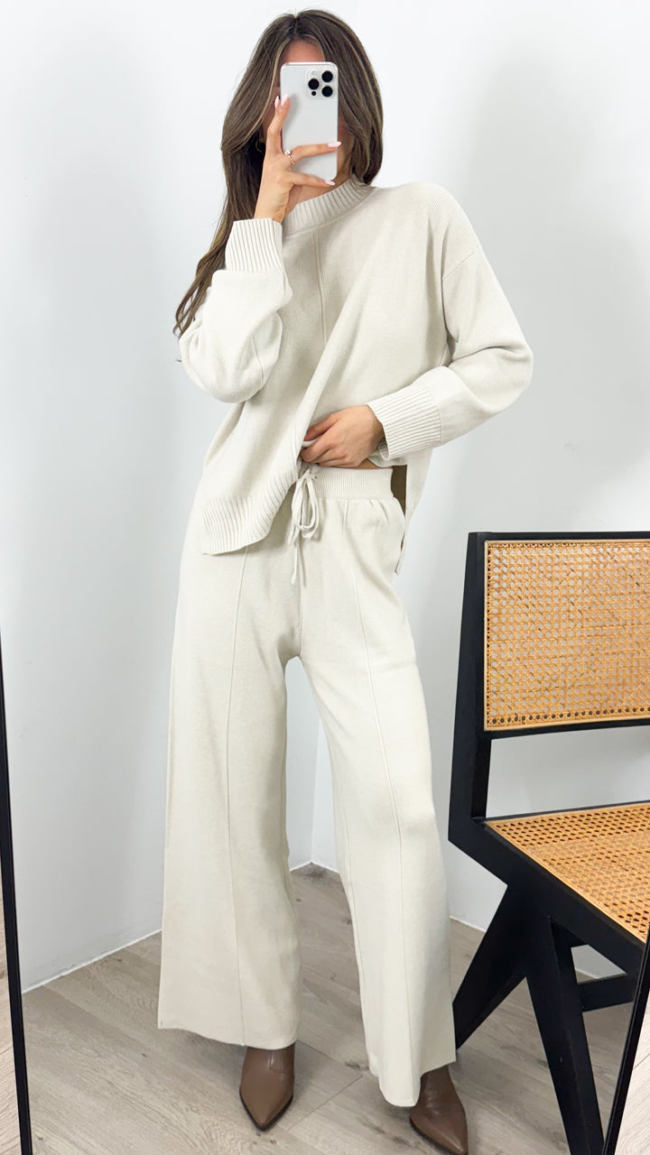 DELTA KNIT PANT - BONE