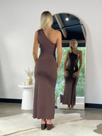 ZAHNI DRESS - CHOCOLATE