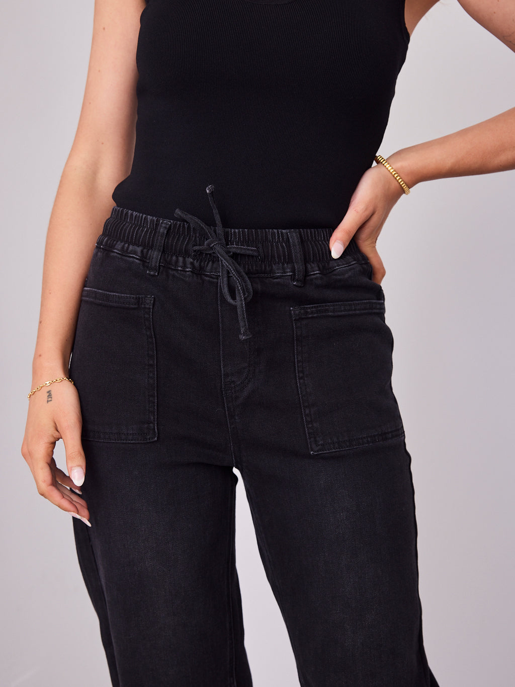 JASON BARREL JOGGERS - WASHED BLACK