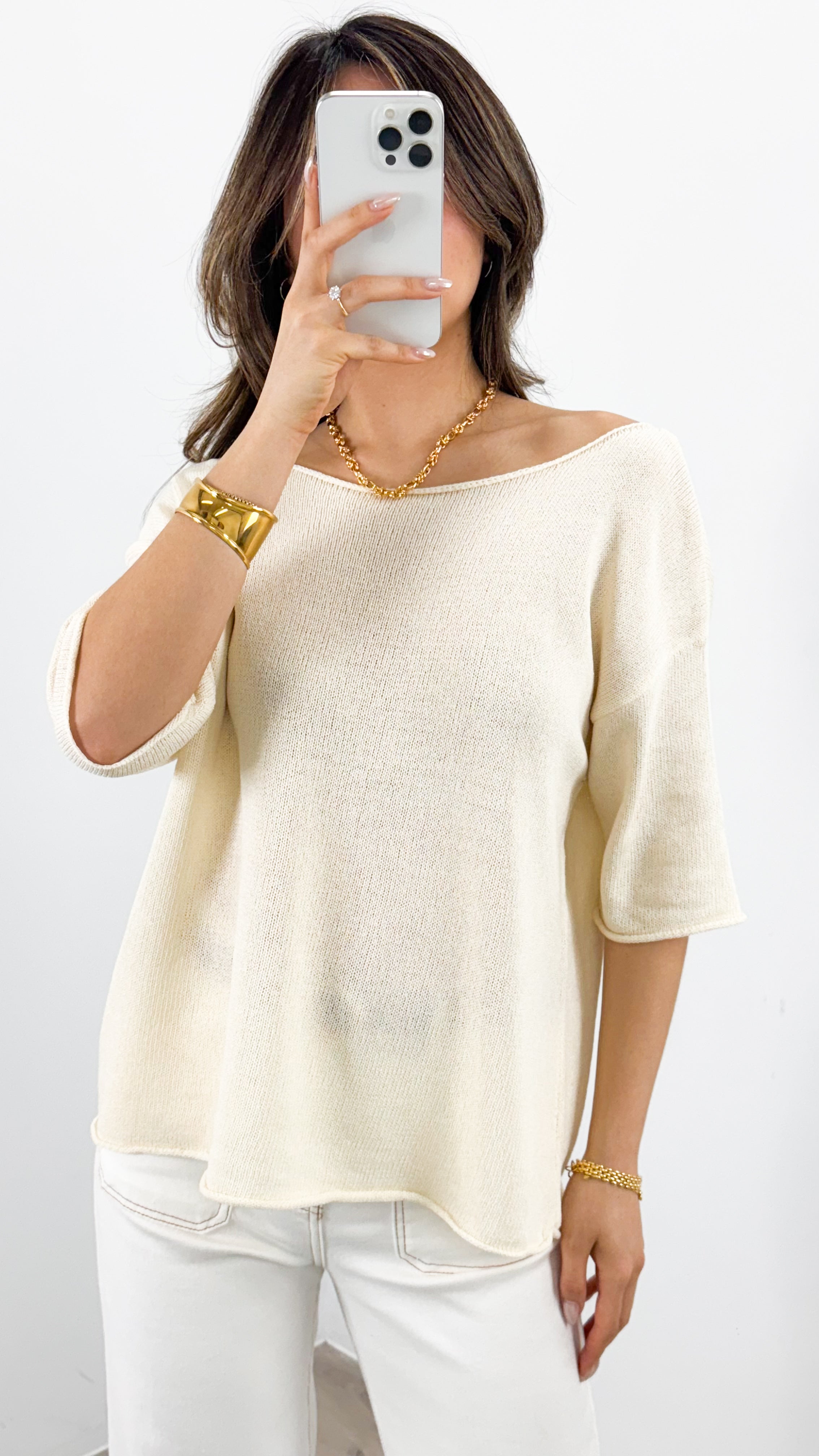GIANNA TOP - BONE