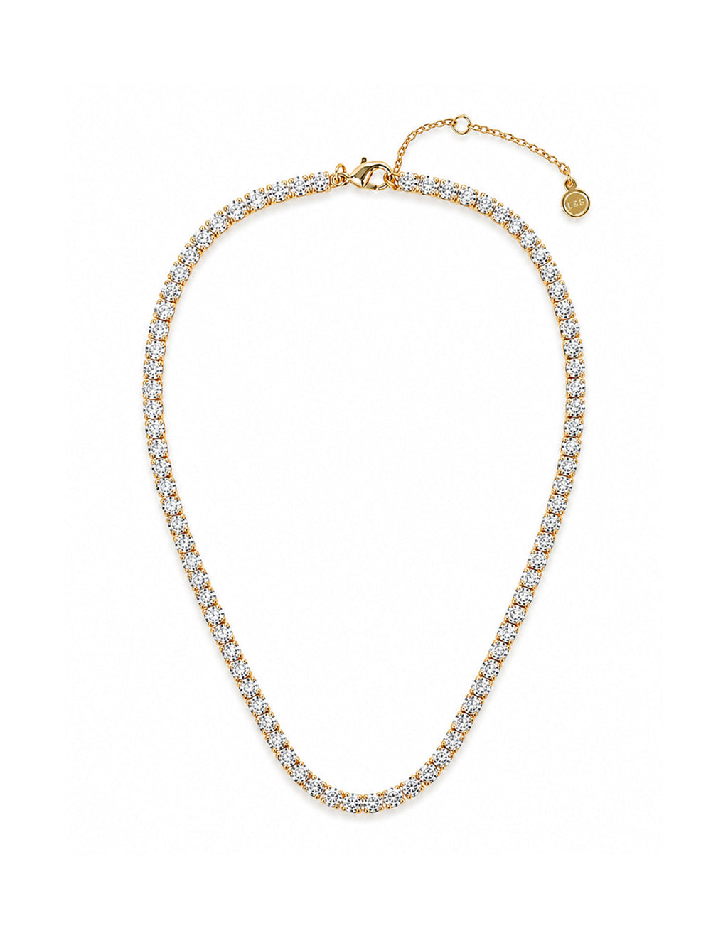 TENNIS DIAMONTE 18K GOLD PLATED NECKLACE - GOLD