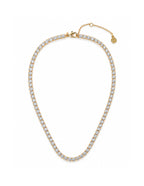 TENNIS DIAMONTE 18K GOLD PLATED NECKLACE - GOLD