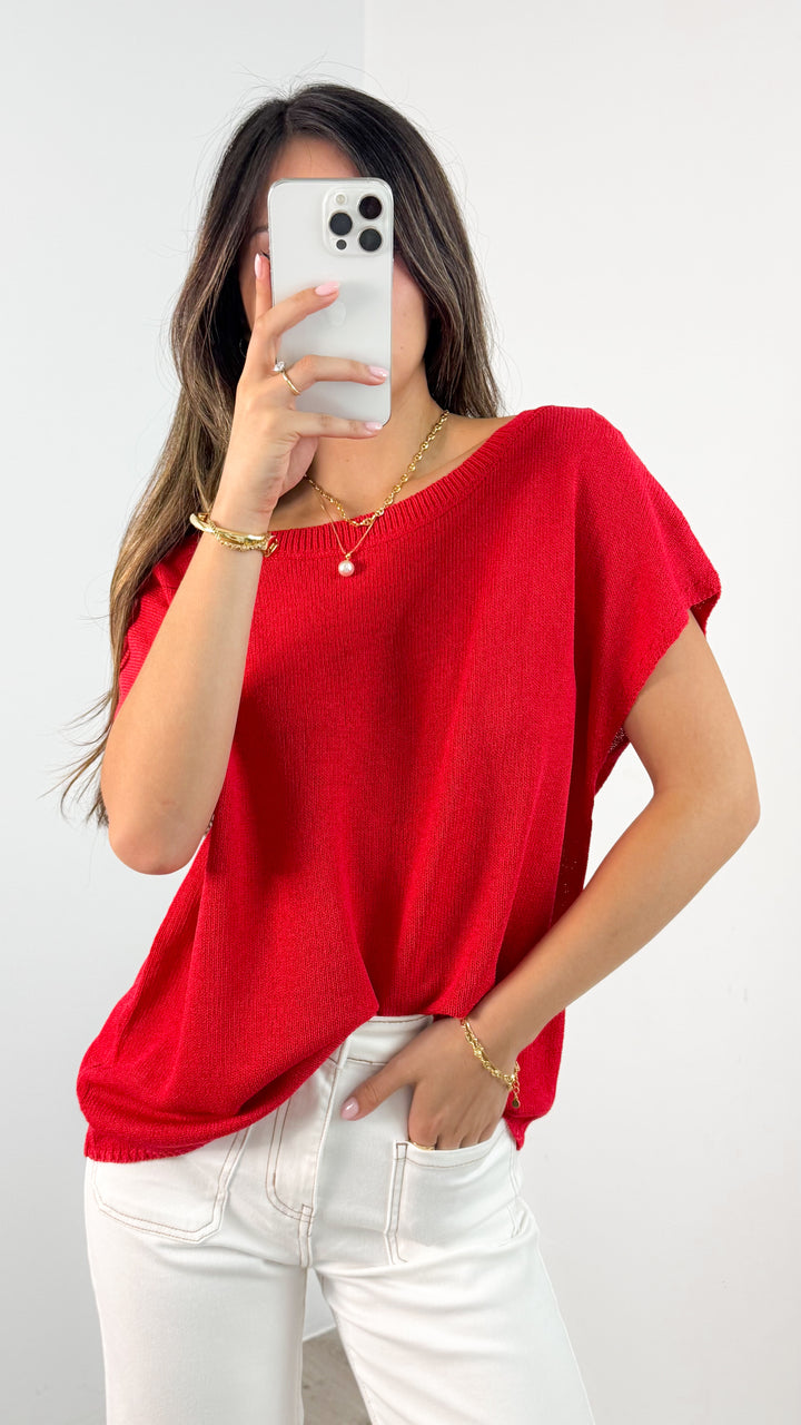 KATHERINE KNIT - RED