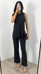 HYATT KNIT SET - CHARCOAL