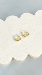 NORA HUGGIE 18K GOLD PLATED EARRINGS - GOLD