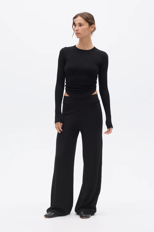 'BAYSE' KAELIN TOP - BLACK
