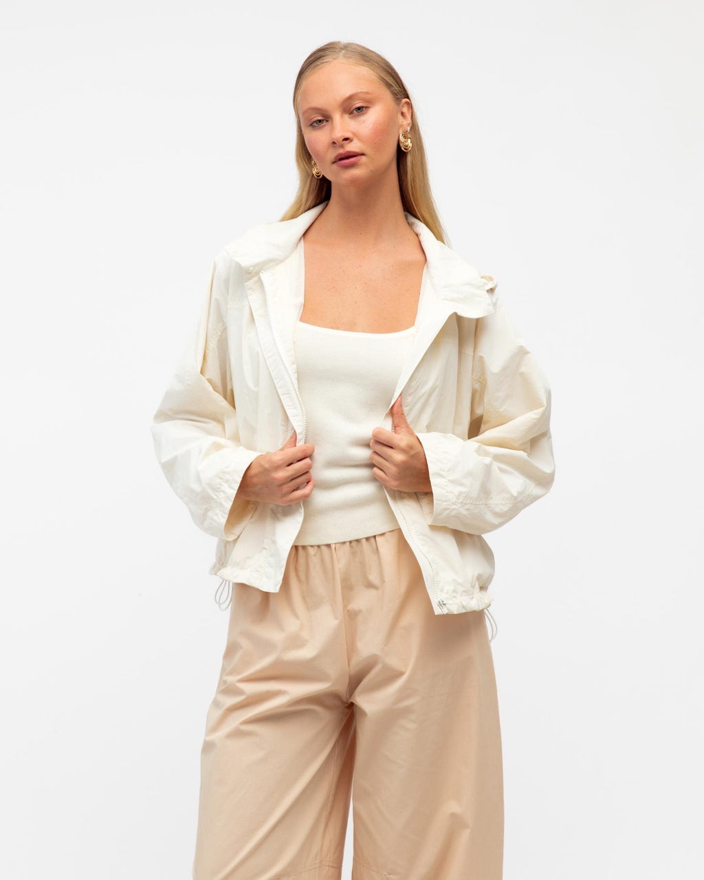 DANIEL WINDBREAKER JACKET - CREAM